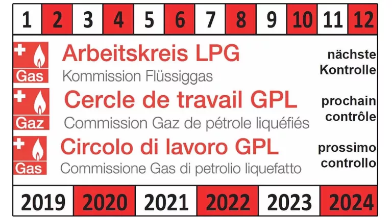 Certificat de contrôle de gaz pour le commerce et les ménages