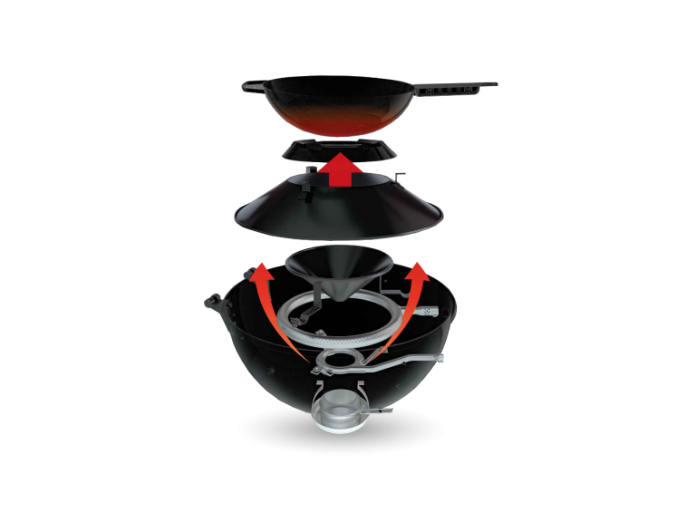 Vulkan Position Trichtersystem Easy Flip Gasgrill Outdoorchef